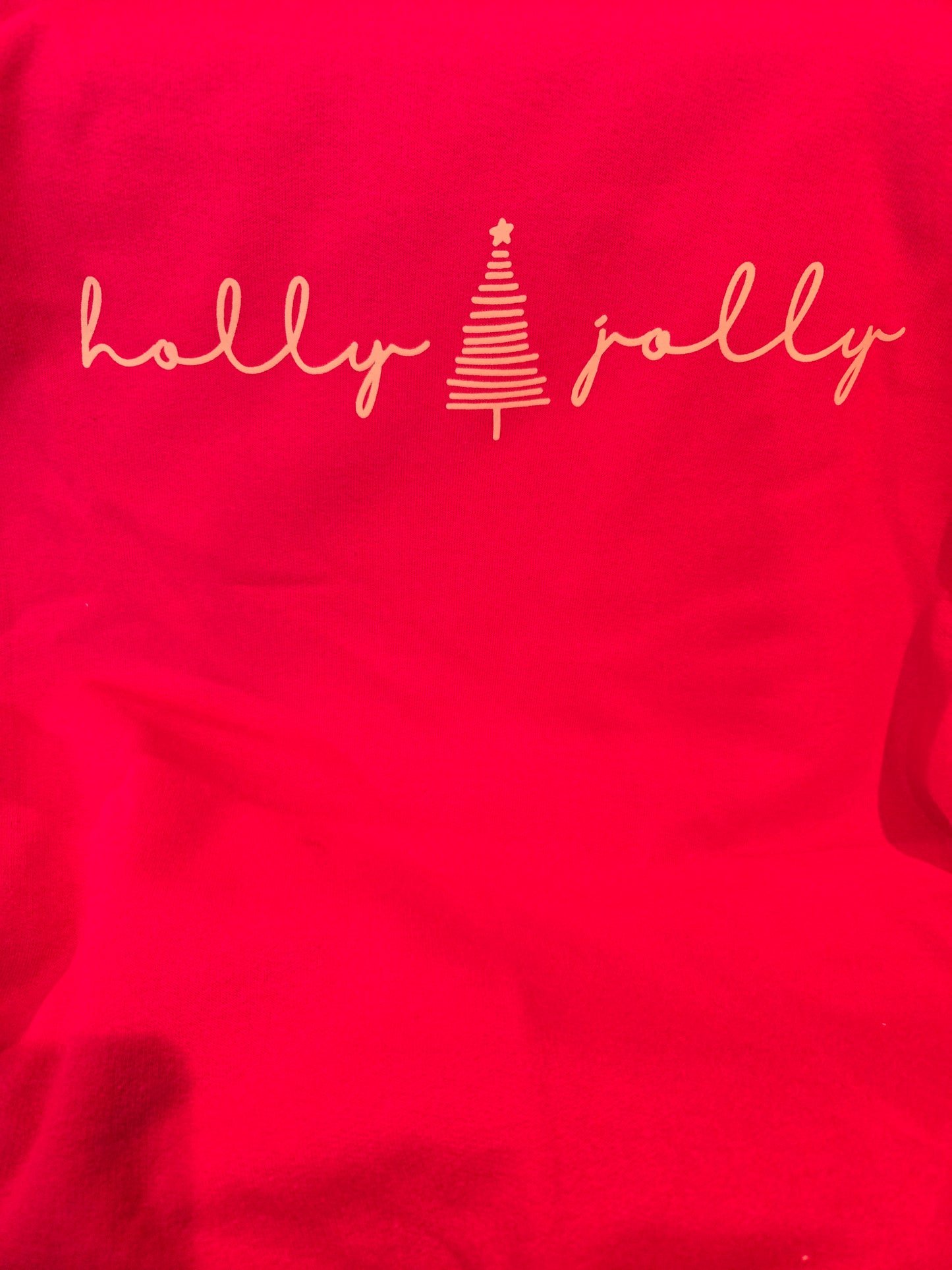 Pink Sweatshirt (holly jolly)